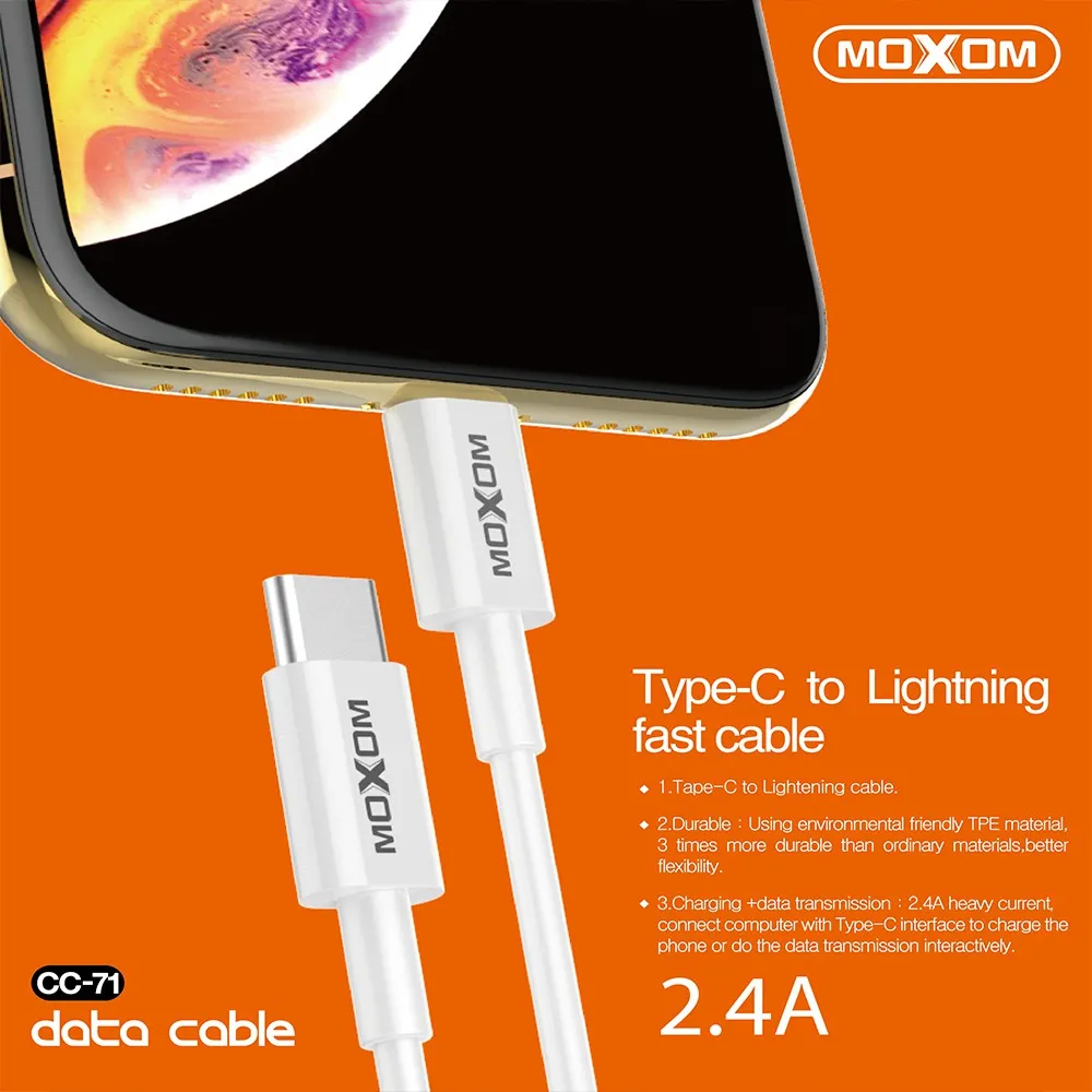 CELL&SELL Buy Cable MOXOM CC71 TypeC To Lightning online at best